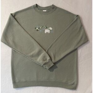 Embroidered Westie Sweatshirt West Highland Terrier Dog Size Large Grandma Core